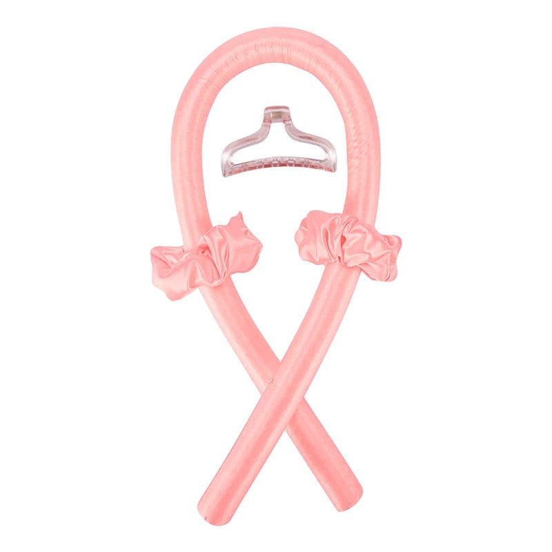 Heatless Curling Rod Headband No Heat Silk Curls Ribbon Hair Rollers Sleeping Soft Headband Lazy Hair Curlers Hair Styling Tools